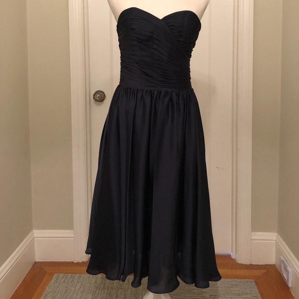 Monique Lhuillier Strapless Bridesmaid Dress